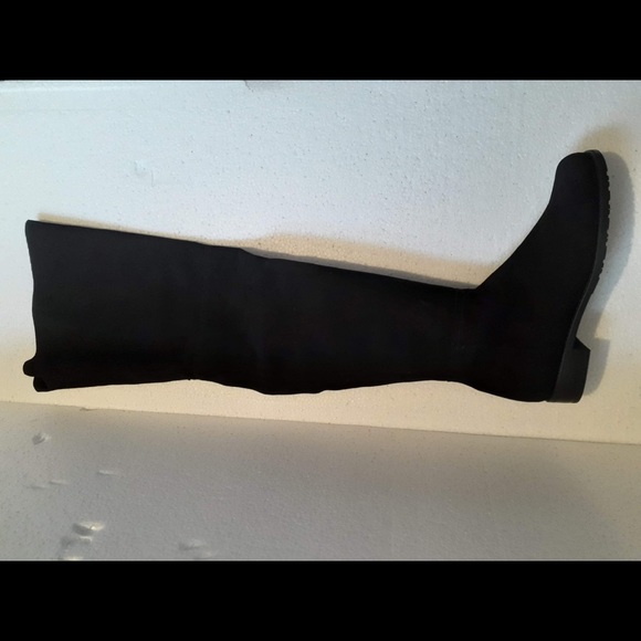 Stuart Weitzman Black Suede Hilo High Boots - Picture 3 of 8